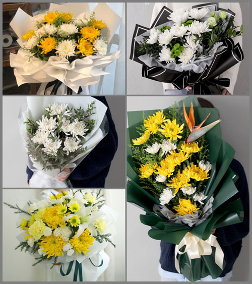 广东肇庆市封开县平凤镇古显村白事花束代送
